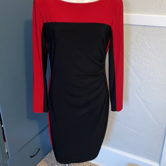 Chaps Coloblock Sheath Dress, 12 - Picture 2 of 8